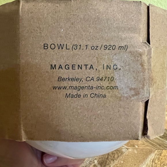 Rae Dunn “YUMMY” noodle bowl and chopsticks set. - Picture 4 of 8